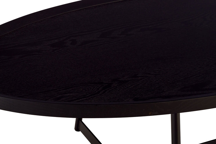 Niklaus Oval Black Coffee Table